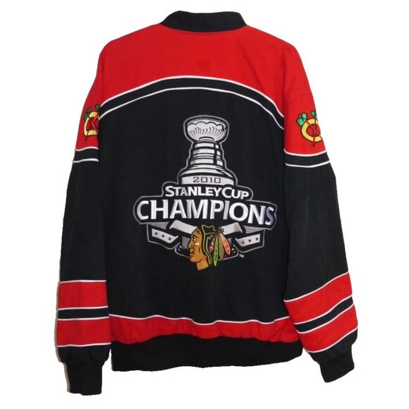G-lll by Carl Banks CHICAGO BLACKHAWKS NHL Stanley Cup 2010 jacket men's size XL - Picture 3 of 6